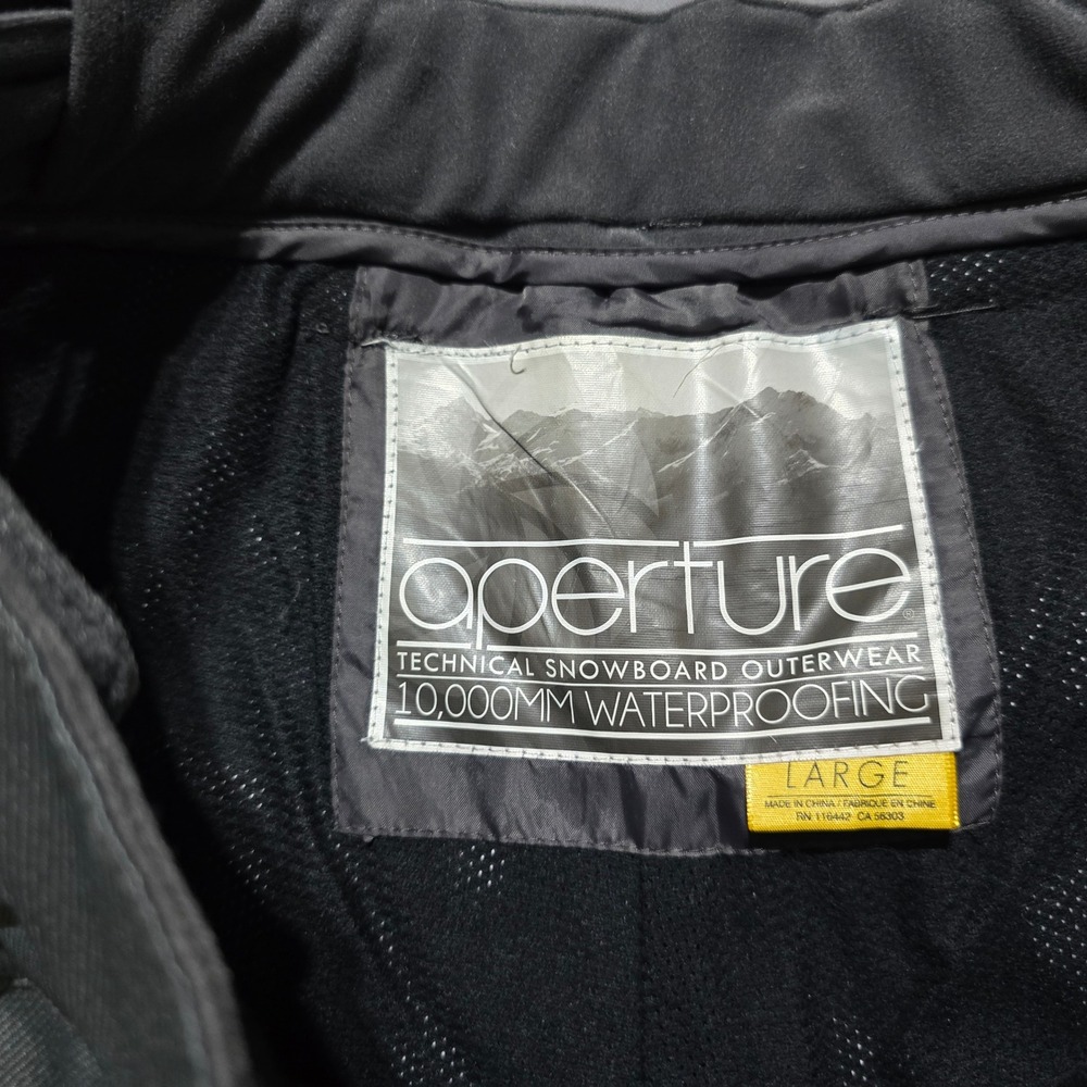 Aperture Snowboard Pants Mens Large Grey 10K Waterproof Technical Cargo - Picture 2 of 6